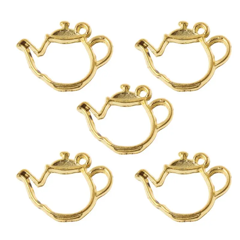 5 шт. маленькие металлические рамки для чайной посуды|Ювелирная фурнитура и