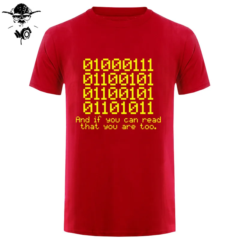 0100 бинарная футболка код Geek Nerd Tech Computing слоган подарок Забавный подарок 123t модные мужские футболки с круглым вырезом футболки