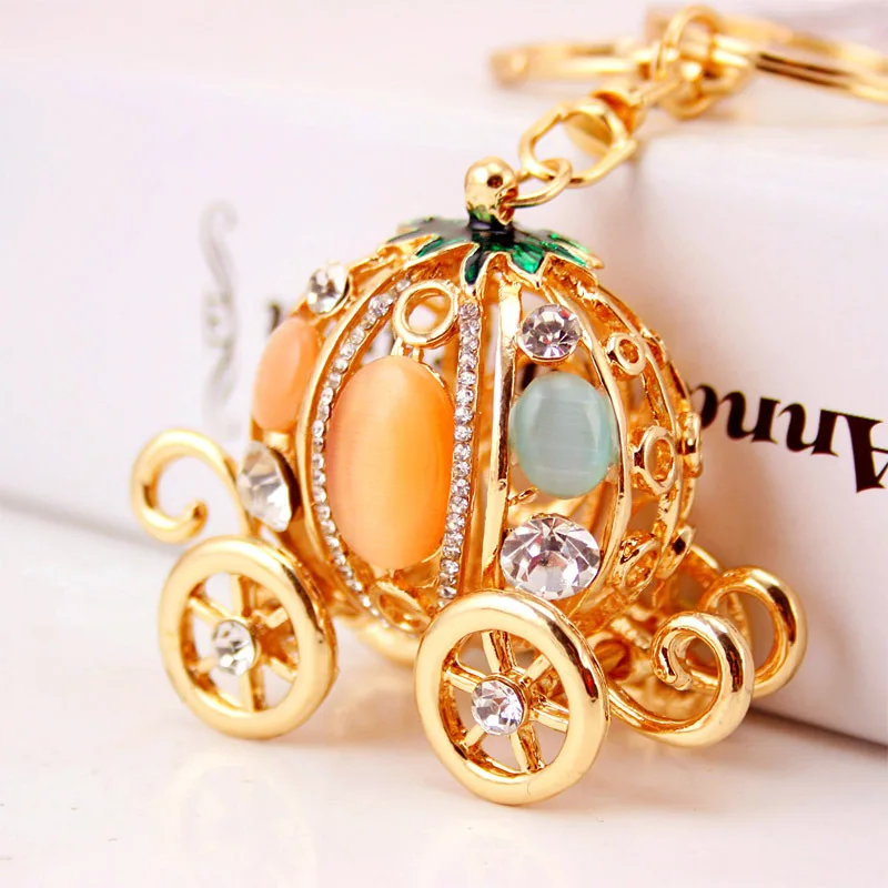Мода Jewelry сказки тема Золушка тыквы каретки брелки с Опал Камень для Для женщин
