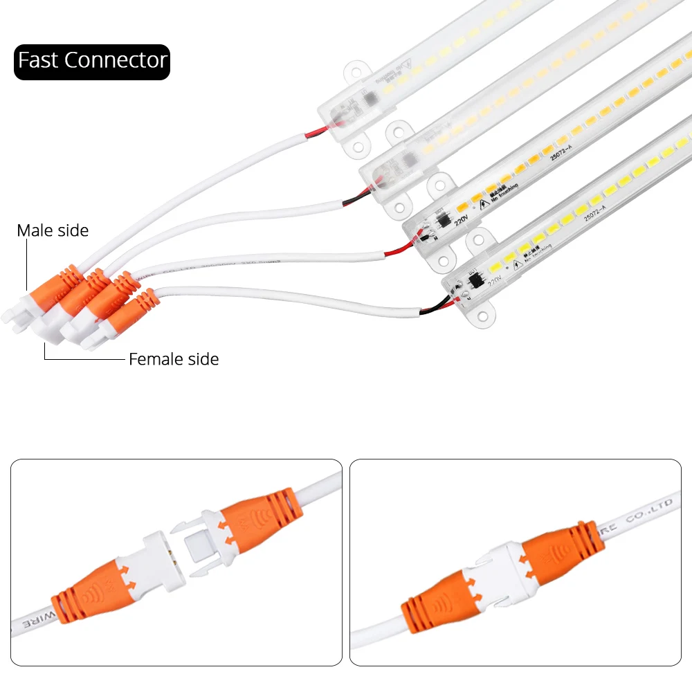 Светодиодный светильник полоска 50 см 220 В перем. Тока 5730 SMD