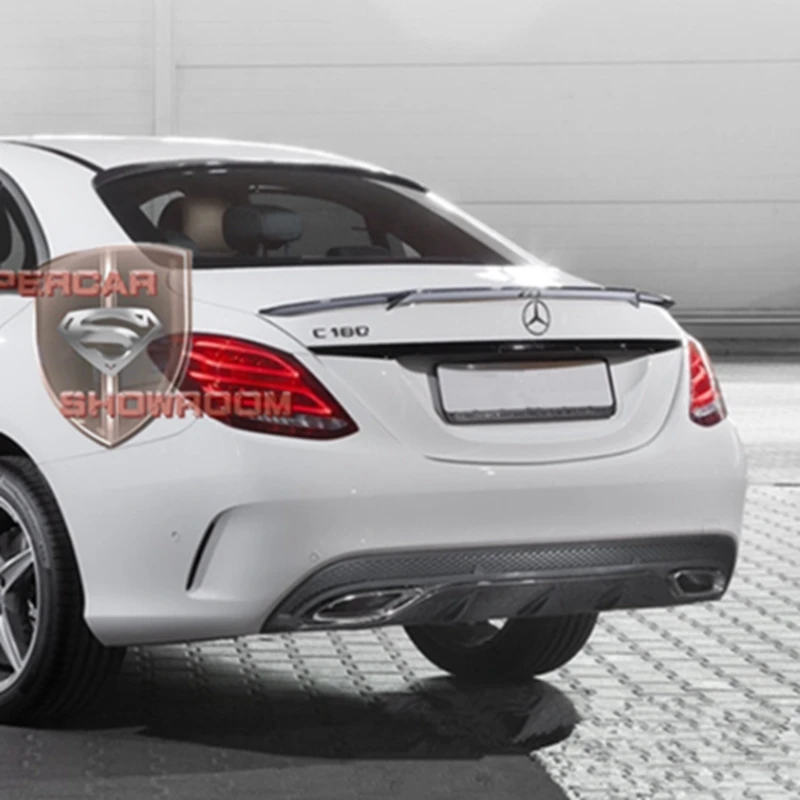 Спойлер для Benz C Class W205 C63 C180 C200 C220 C250 2015 2016 4 дверный спойлер на крышу крыла