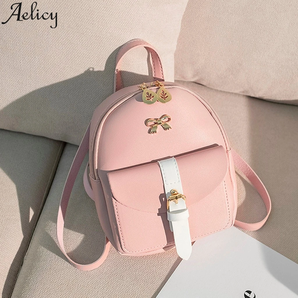 Aelicy кошелек для мобильных телефонов, студентов, маленький рюкзак с буквенным принтом, сумки на плечо, Детский рюкзак для девочек, школьный кожаный женский рюкзак для путешествий