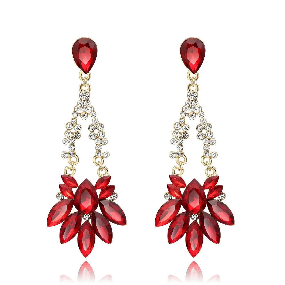 Цветок Богемия Романтический Цвет Модный Золото Серебро Покрытием Crystal Мотаться