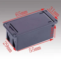 10 pcs 9v battery box holder case for guitarbass pickupguitar parts black electric guitar bass battery case box