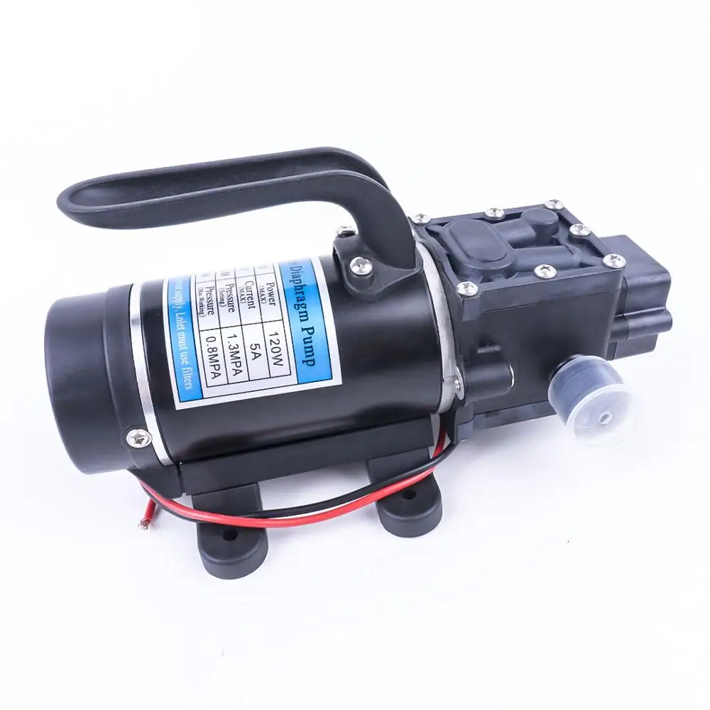 24V 120W 130PSI 10L/мин для сада с автоматическим переключателем электрическая водяная пленка высокого Давление самовсасывающий насос