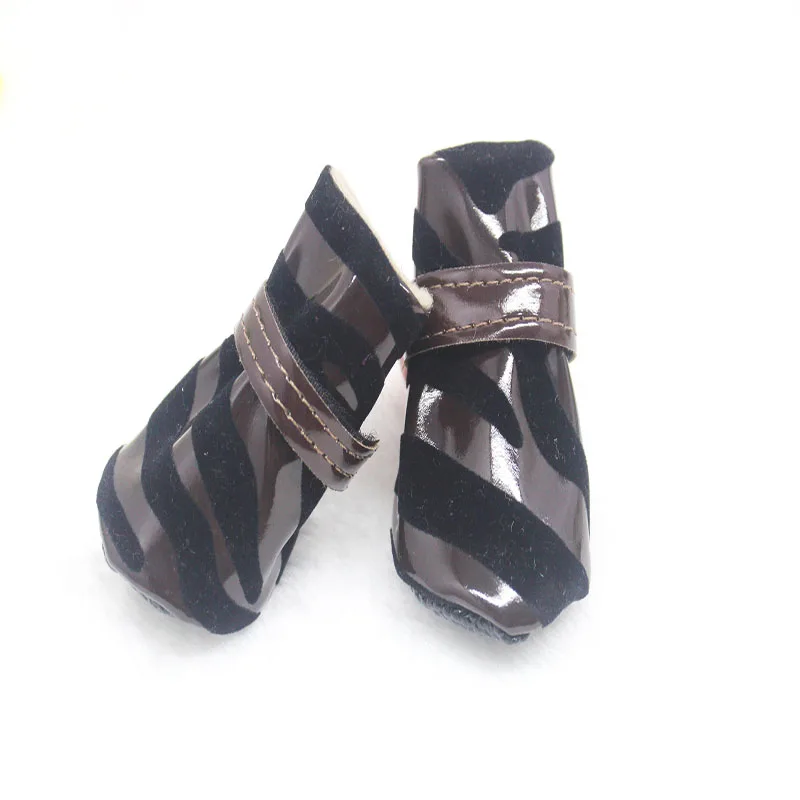 4 шт./компл. Маленький Средний Размеры собака прогулочная обувь нескользящие