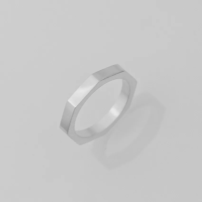 10 шт. минималистичные граненые мужские кольца с орехом обручальные Мужские t