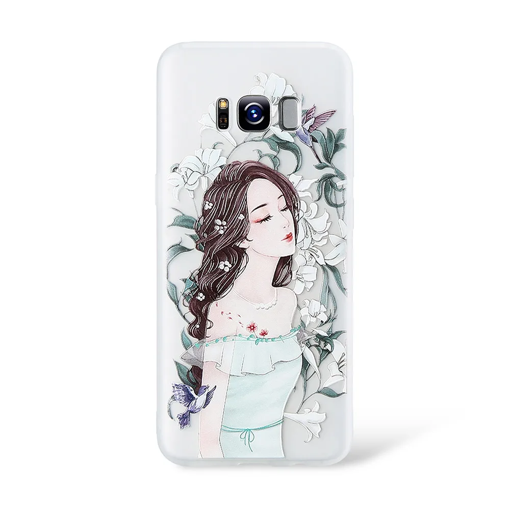 KISSCASE 3D Emboss чехол для samsung S9 Plus S8 мягкие чехлы из ТПУ телефонов Note 9 8 |