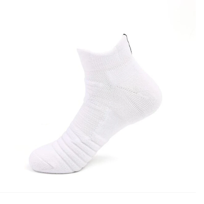 Man EU39-45 Outdoor Sport Socks Running Socks Athletic Training Compression Socks Cycling Basketball calcetines ciclismo - Цвет: Белый