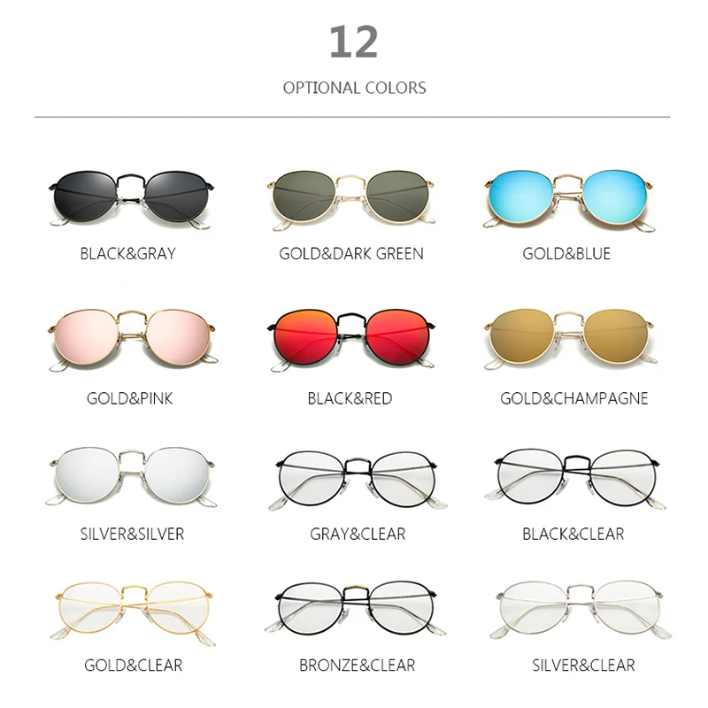 TSHING RAY винтажные маленькие круглые солнцезащитные очки для женщин и мужчин