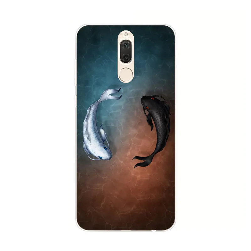 Huawei Mate 10 Lite Дело кремний Тигра мультфильм живопись ТПУ Мягкая задняя крышка для