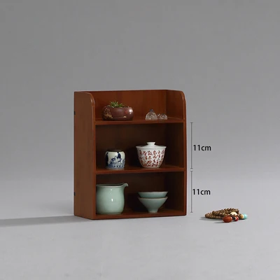 Samll 25x31x12cm Samll szie бамбуковая подставка для чая Чайная посуда полка Полочка для чайника подставка для чайного сервиза чайная тарелка китайская чайная чашка коллекция ремесла дисплей лоток - Цвет: Samll 25x31x12cm