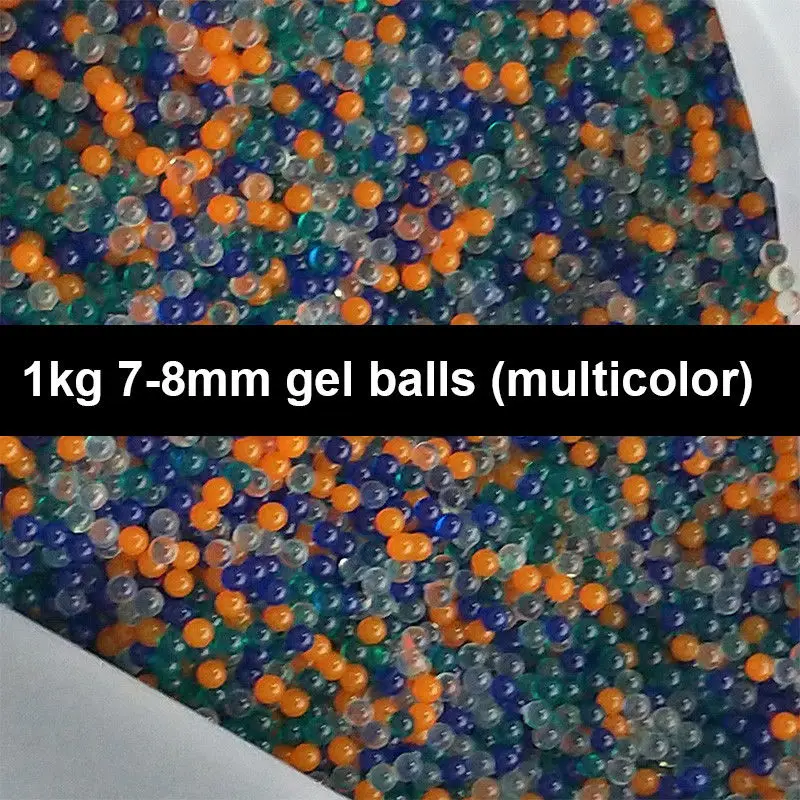Игрушки ZhenDuo 1 кг/лот 7-8 мм цветной гелевый шар водный шарик Хрустальная Мягкая Пуля 5 цветов для игрушечного пистолета и домашнего декора