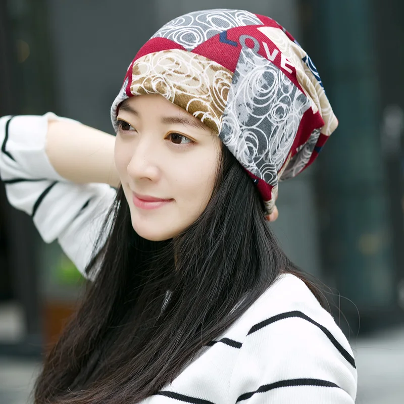Женские шапки с буквенным принтом повседневные брендовые на осень и зиму|bonnet