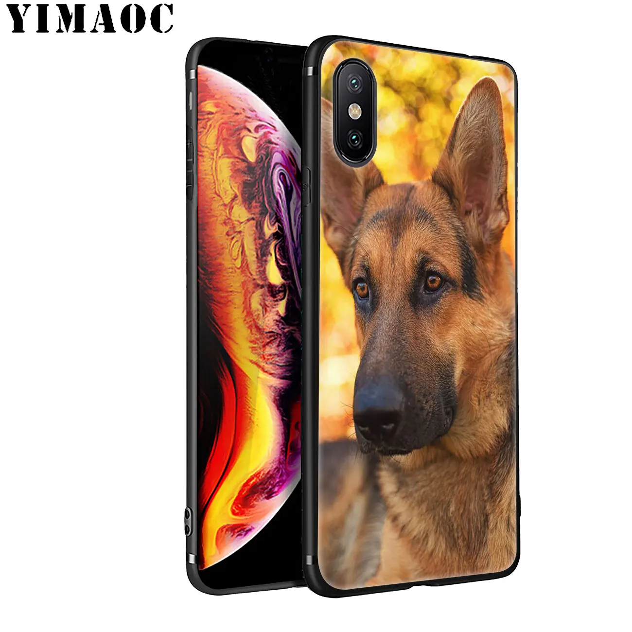 Мягкий силиконовый чехол YIMAOC для телефона с немецкой овчаркой iPhone 11 Pro XS Max XR X 6 6S 7 8