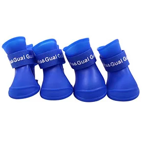 Silicona Impermeable Zapatos para Perros para Lluvia Ropa para Perros Plástico Accesorios de Antideslizamiento Botas para Perros y Gatos Suministros