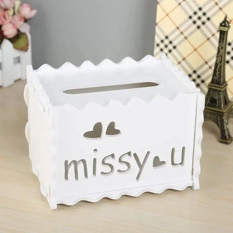 PVC Creative Tissue Box Holder Living Room Kitchen Paper Towel Storage Cartoon Clamshell Napkin Holders Drawer Boxes | Дом и сад