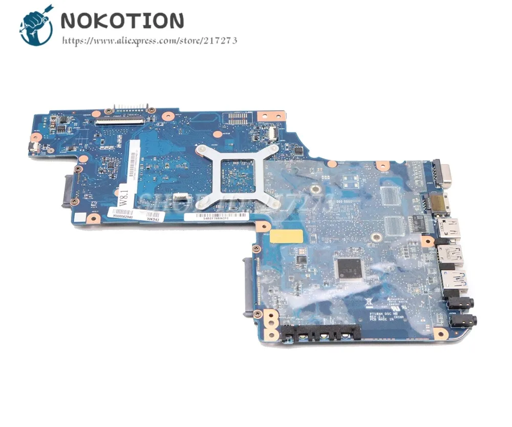 NOKOTION для Toshiba Satellite C50 c50d C50-D Материнская плата ноутбука H000062940 PT10AN DSC МБ основной плате с процессором на борту