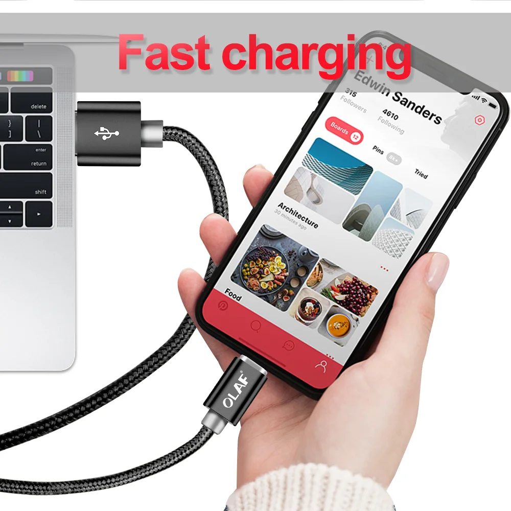 Кабель Micro USB OLAF 5 В 2 1 А кабель usb для быстрой зарядки Samsung S7 Xiaomi Huawei мобильных