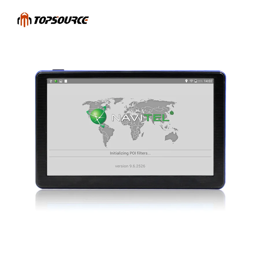 Автомобильный GPS навигатор TOPSOURCE 7 дюймов HD емкостный экран Win CE6.0 FM встроенный 8 Гб