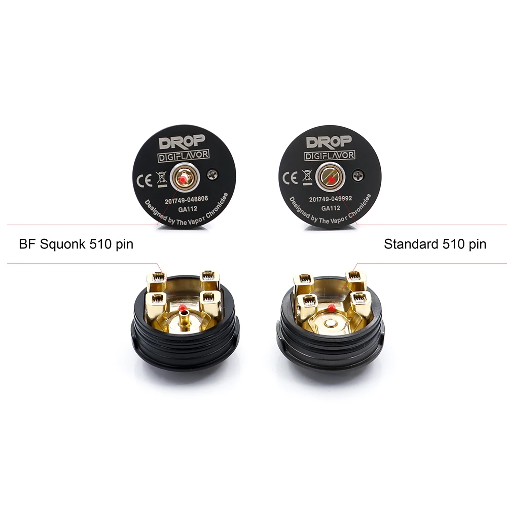 Электронная сигарета 2 шт./лот лучшая RDA Digiflavor DROP электронная бак распылитель