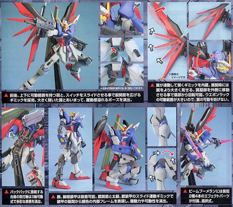 Bandai Gundam MG 1/100 DESTINY Mobile Suit сборные модели наборы экшн-фигурки пластмассовые