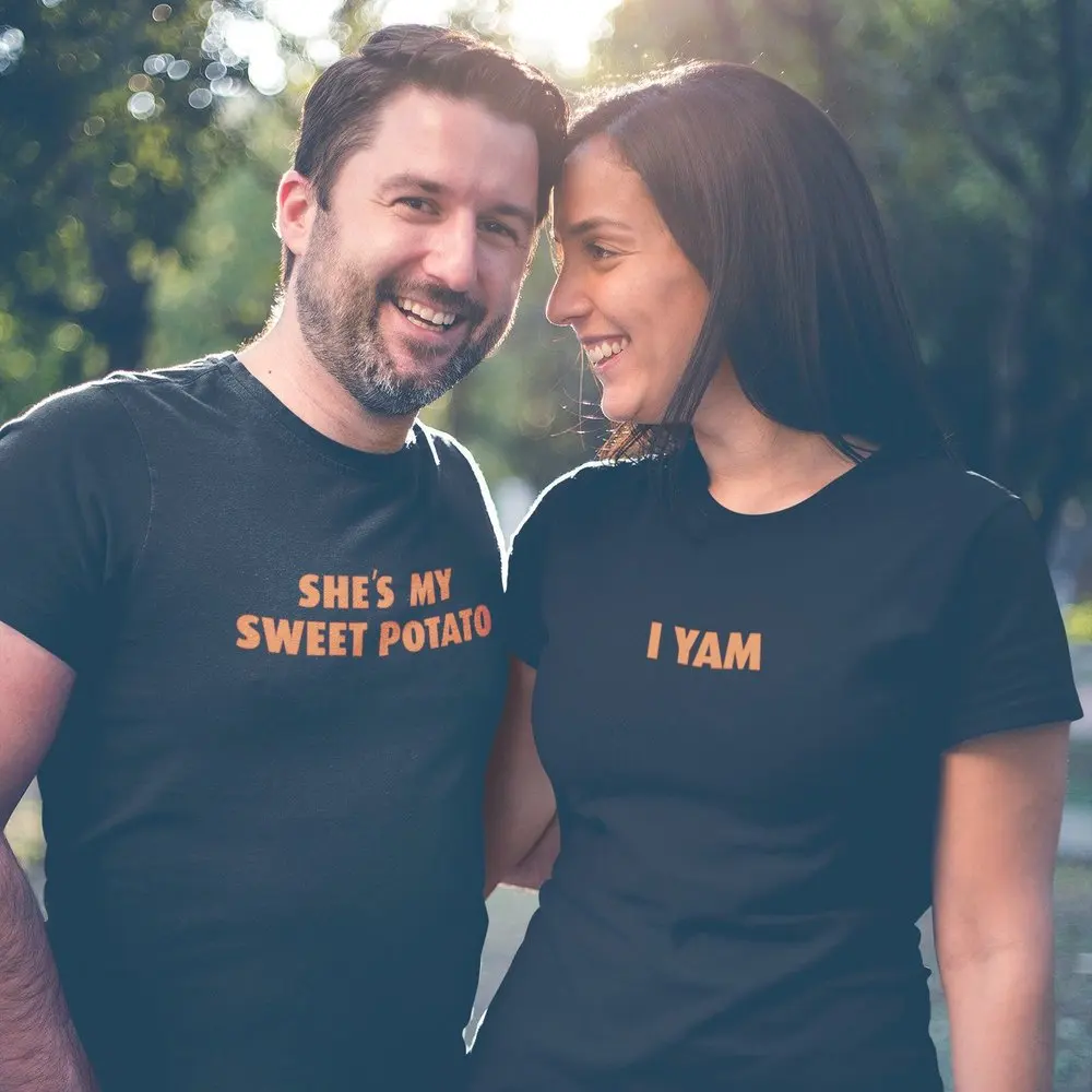 

Футболка унисекс с надписью «She's My Sweet картофель»