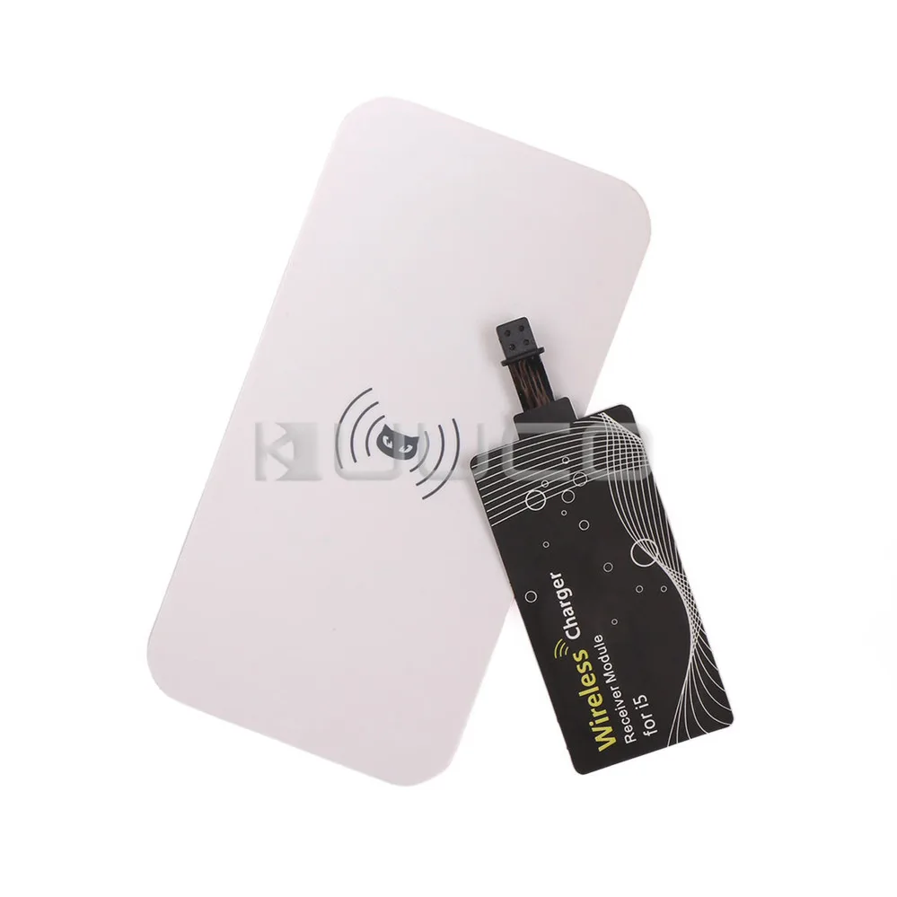 

Portable Charger Universal Wireless Charger Transmitter Charging Pad + Qi Wireless Charger Receiver Adapter for iphone 5/5S