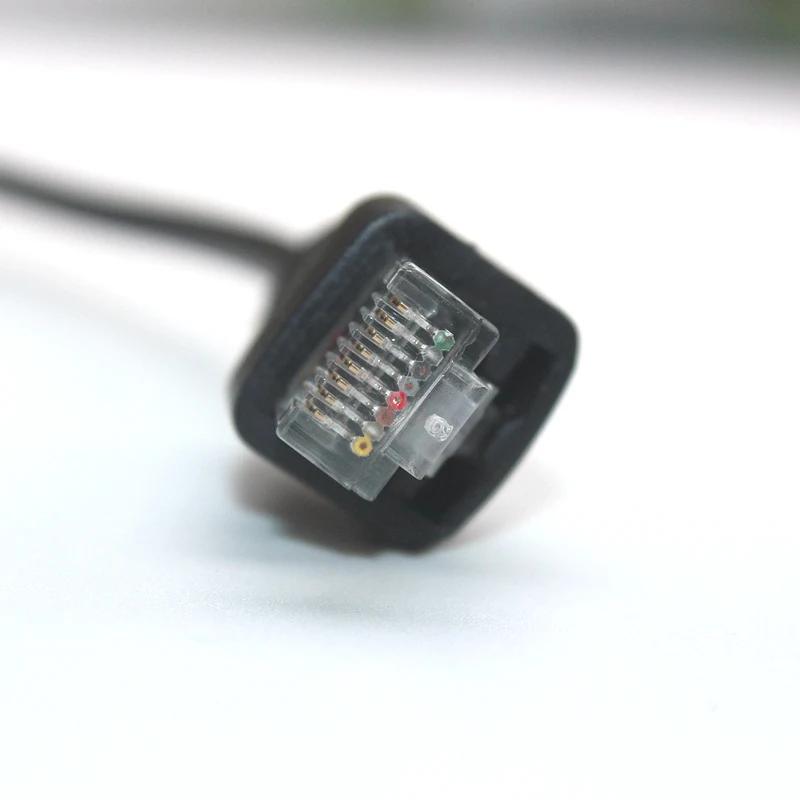 10pcs DIY 6 Pin MH-67A8J Hand microphone line for YAESU VX2108 VX2208 VX2508 New Black