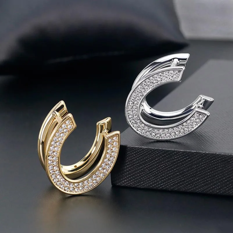 Красные Деревья новый дизайн U-образный шарф кольцо Модные металлические хиджаб