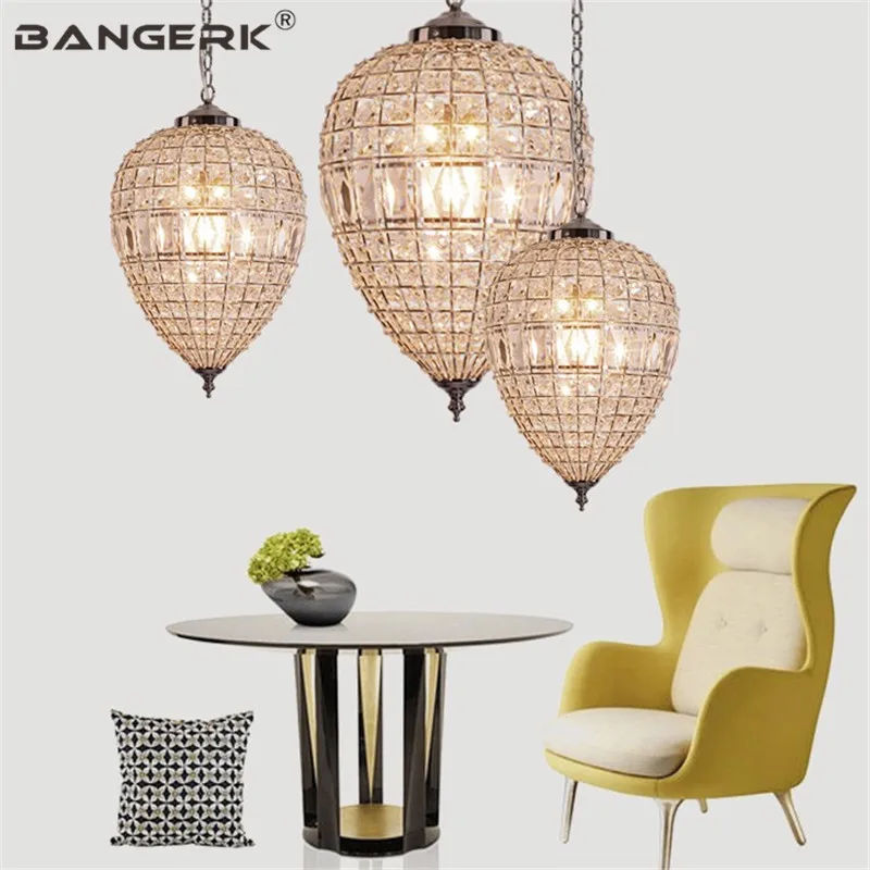 Американский люкс Хрустальный подвесной светильник LED Lustre креативный круг