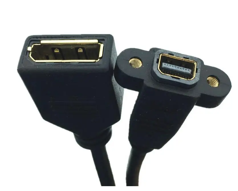 DisplayPort к Mini DisplayPortFemale гнездо панель крепление видео кабель адаптер F/F.