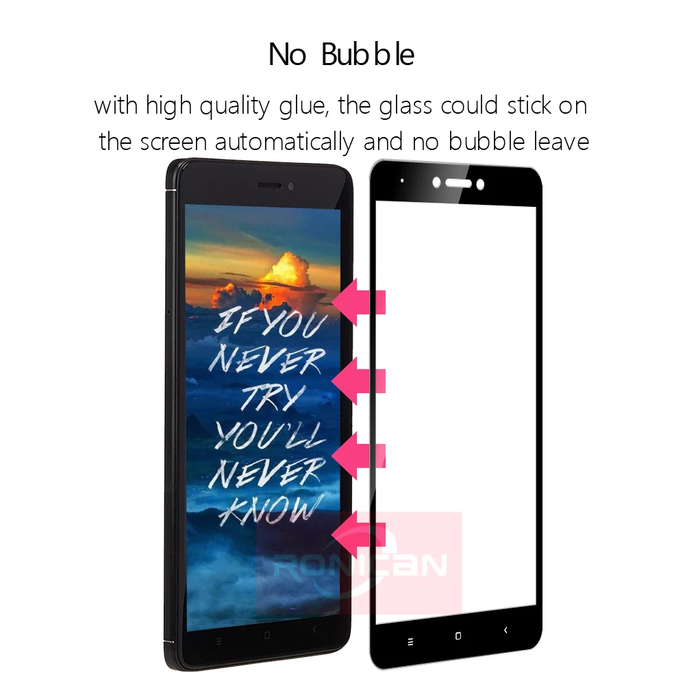 Полное закаленное стекло для Xiaomi Redmi 5A 6A 4X Note 4 Global Prime защита экрана на xiomi 5 Plus 4A Pro