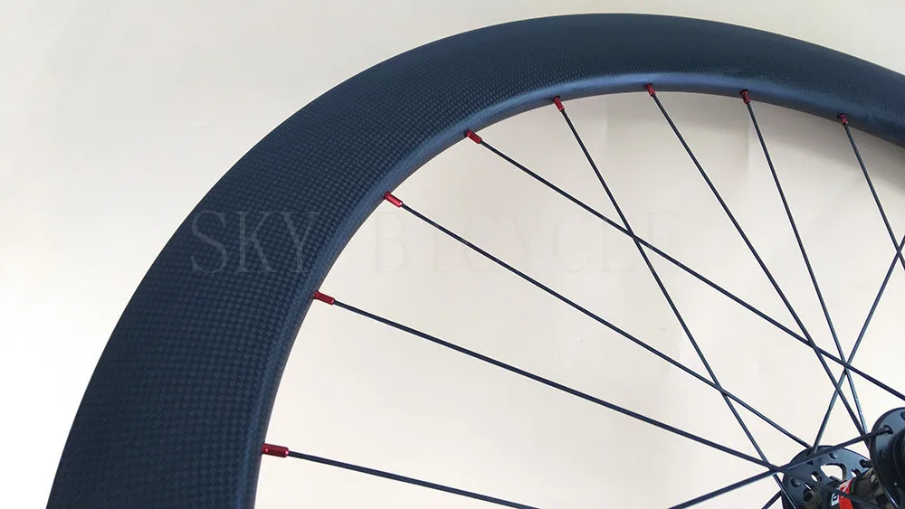 SKY 60mm Clincher road disc Rear bike wheel 24 holes 26mm width light aero spoke 6 bolt hub CX CycloCross carbon | Спорт и