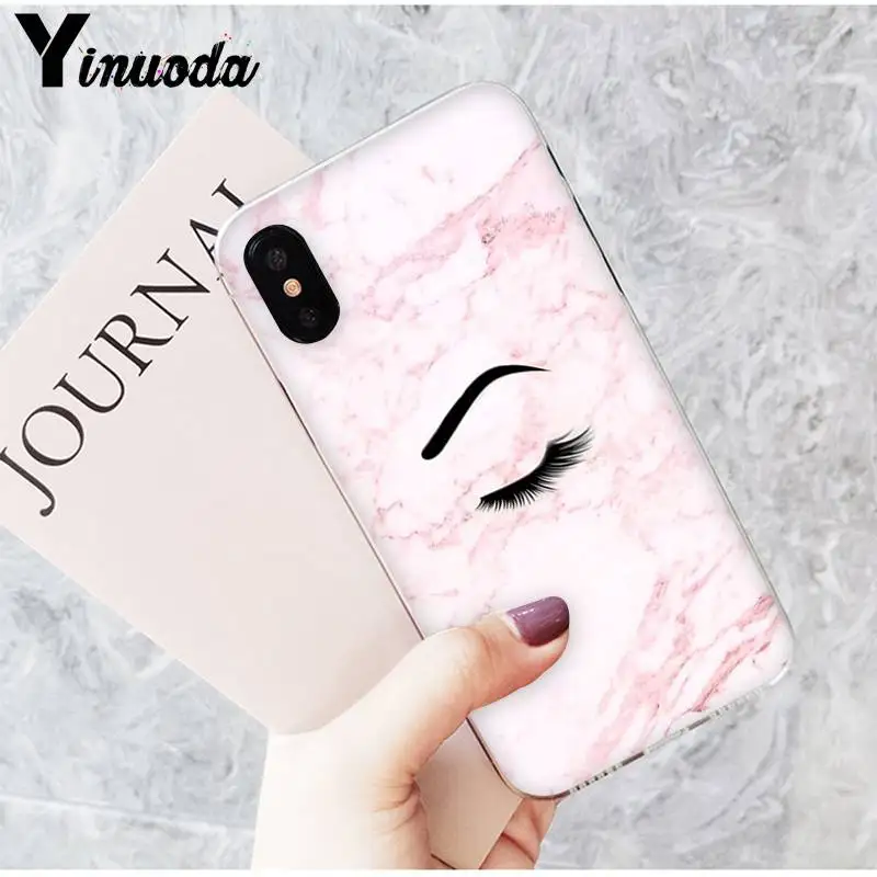 Косметические ресницы Yinuoda wink pretty girl чехол для телефона в эстетическом стиле iPhone8