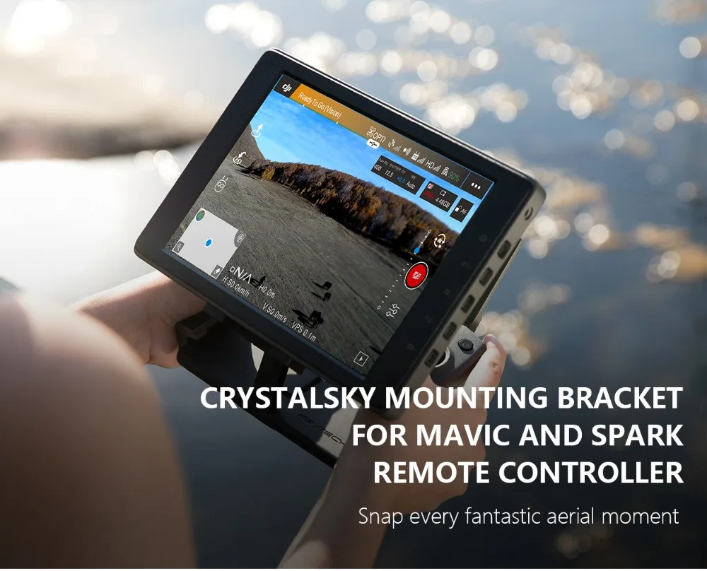 PGYTECH кристаллический Монтажный кронштейн для DJI Mavic 2 Пульт дистанционного управления монитор кронштейн зажим держатель алюминиевый для MAVIC Pro Spark