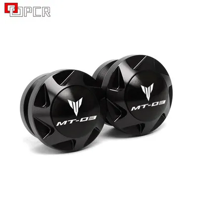 6 мм поворотники для трубных узлов ползунки для yamaha MT-03 MT03 MT 03 MT09 круглый год велосипед алюминиевая подвеска задней рамы ползунки