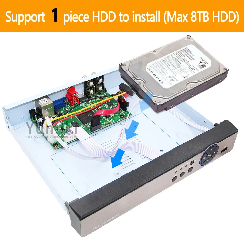 Видеорегистратор 4 канала * 5 м-n/4 м-n AHD DVR 1080 p гибридный видеорегистратор для