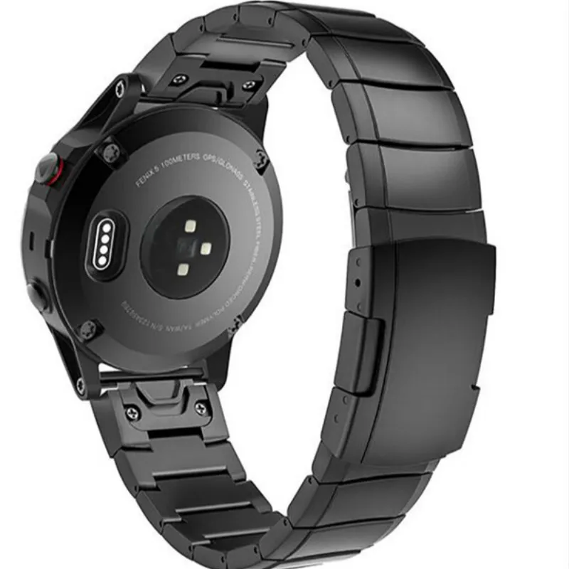 Ремешок из нержавеющей стали для наручных часов Garmin Forerunner Fenix 3/HR/5X/5S/5/6/6X/6S fenix 6 20 22