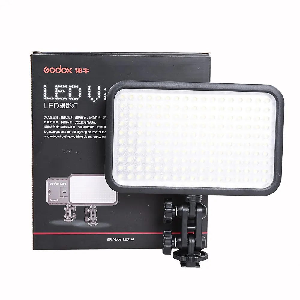 Godox 170 LED Video Lamp Light + Filter for DSLR Digital Camera Camcorder DV Wedding | Электроника
