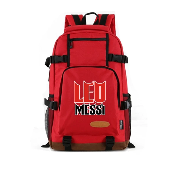 B Red Bacelona Argentina Messi повседневный рюкзак для женщин и мужчин, Подростковая школьная сумка через плечо для путешествий, рюкзак для ноутбука - Цвет: B Red