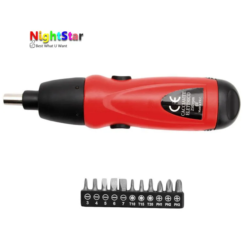 Binoax 6V электрическая отвертка аккумуляторный шуруповерт дрель инструмент