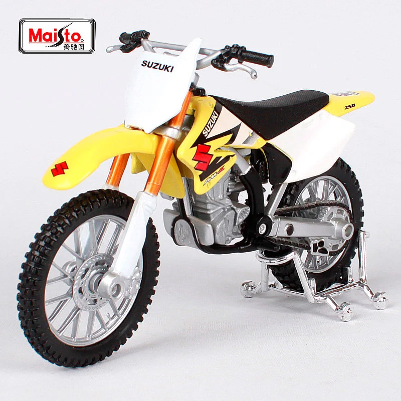 Мотоциклетный велосипед MAISTO 1:18 SUZUKI RM Z250 модель под давлением игрушка новинка в