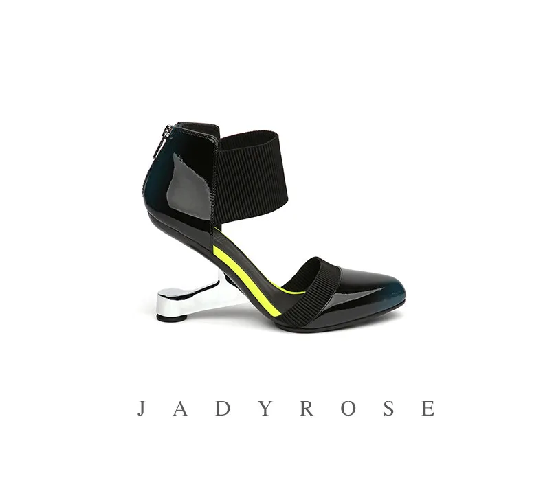 Jady Rose/; модные женские туфли-лодочки с острым носком; свадебные модельные туфли на необычном каблуке; женские пикантные туфли на высоком каблуке; обувь на День Святого Валентина; туфли на шпильке
