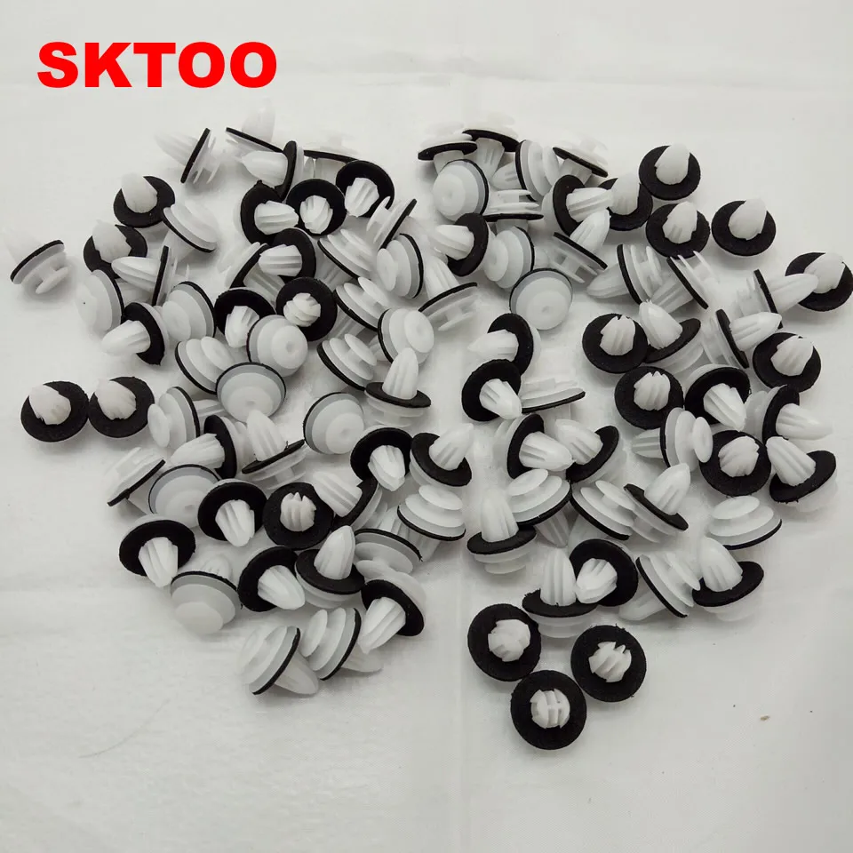 

SKTOO 50 шт., для дверных обрезных панелей Lifan 320 520 620 X60, защелкивающиеся зажимы отделки дверной панели/обрезные панели для дверей с пряжкой/зажимы для дверей