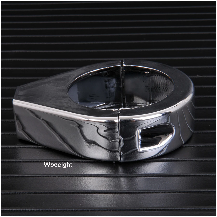 Серебряный мотоцикл 41 мм трубки поворота Перемещение вилы зажим индикатор