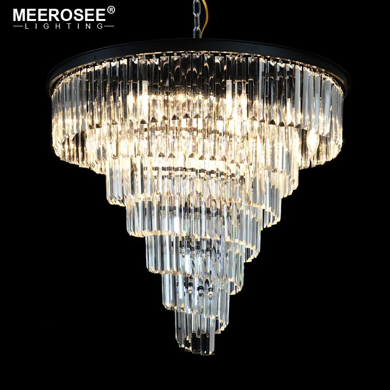 

Modern Crystal Chandelier Light Fixture Luxurious Crystal Hanging Lampara Luminaires Drop Lustre for Restaurant Cafe Living room