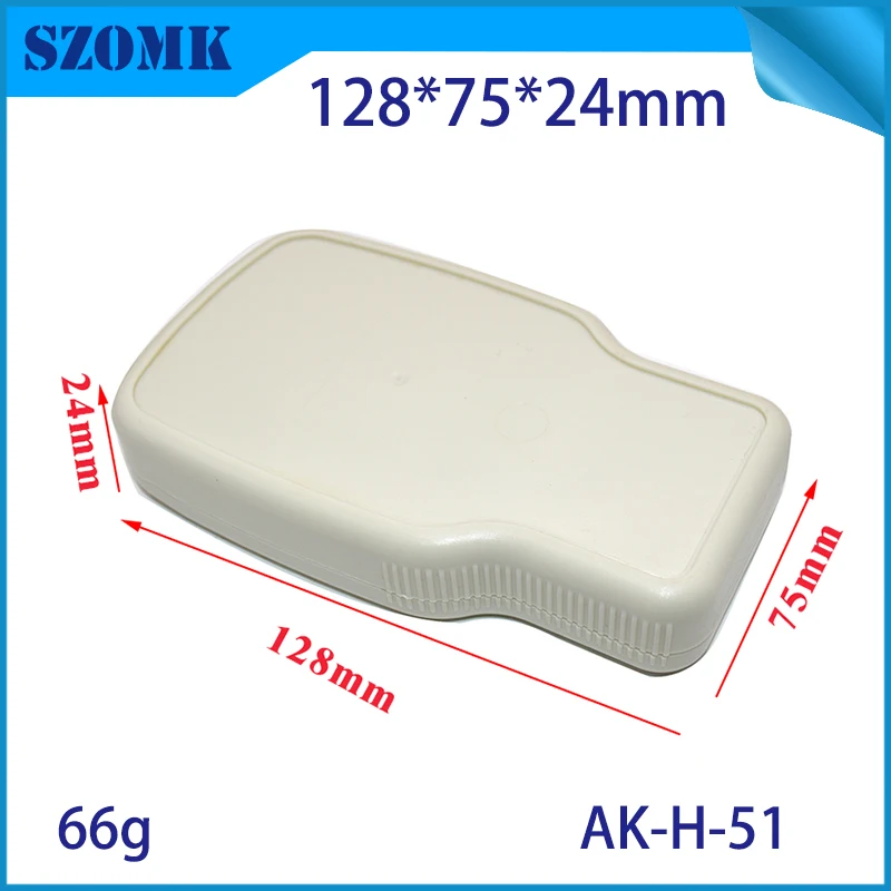 

10 Pieces 128*75*24mm szomk handheld enclosure plastic case for electronics project box CR123A 3V battery holder plastic box