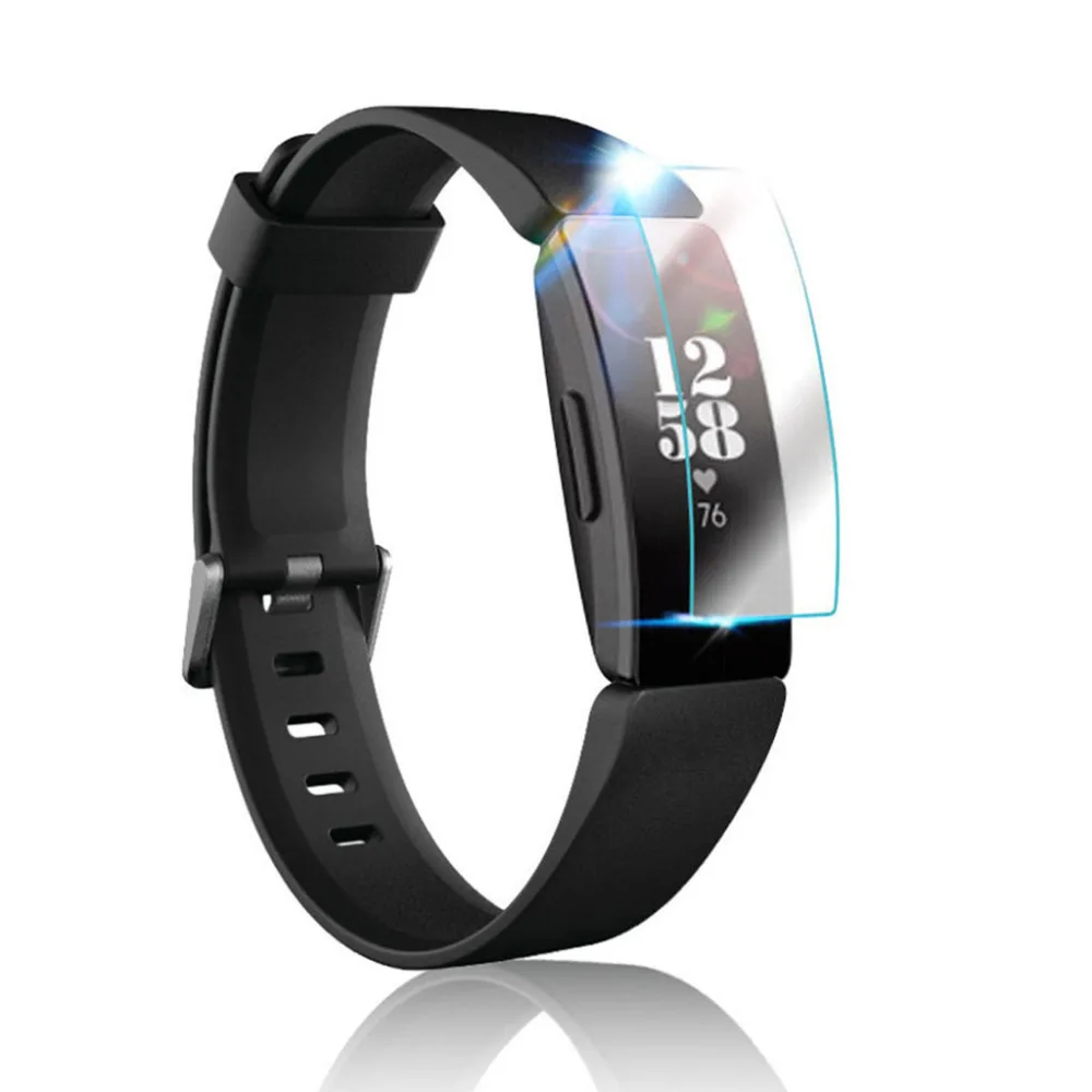 3/5PCS Explosion-proof Transparent Pet Screen Protector Film ForFitbit Inspire Watch PET Automatic Bonding 40MR26 | Электроника