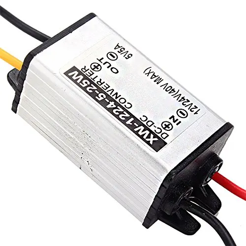 Автомобильный Мощность конвертер с защитой от короткого замыкания DC12 24V до 5V 5A